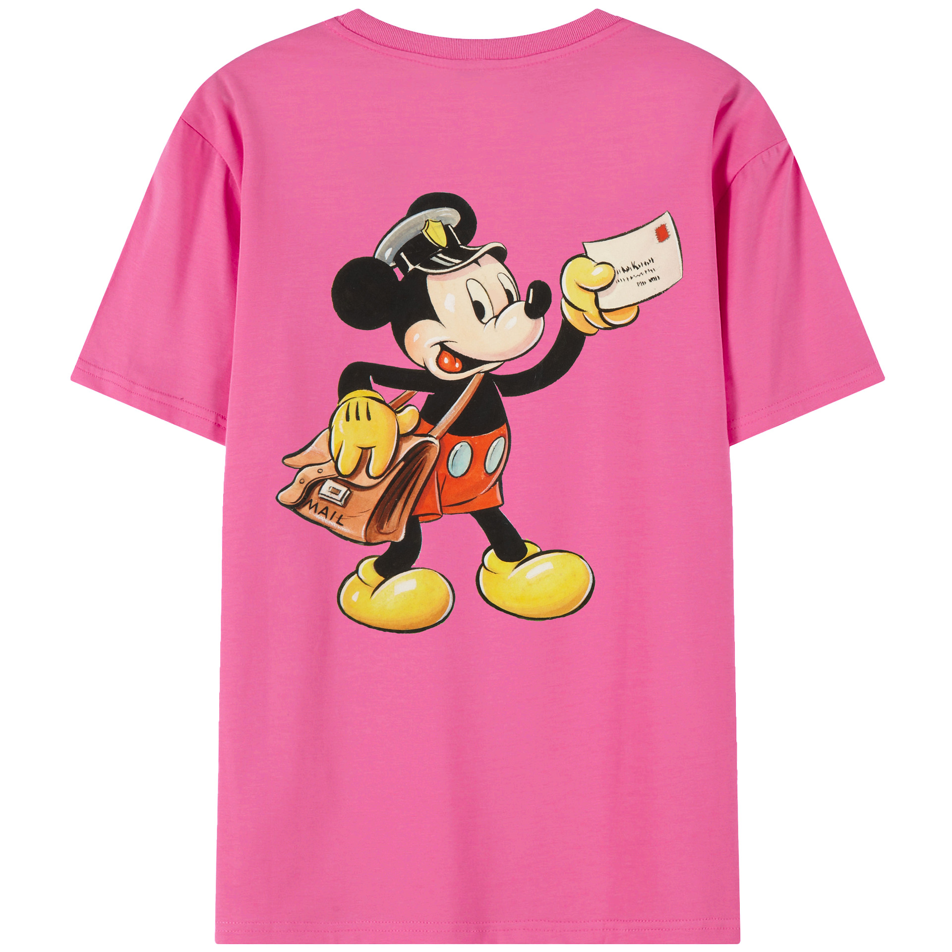 （画像用） ミッキーマウス Mickey Mouse レディース半袖Tシャツ(バックプリント)